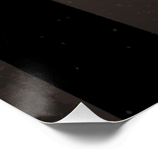 Steampunk-klok met mechanische dragonfly perfect poster (Hoek)