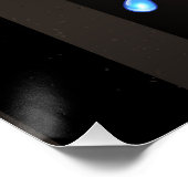 Steampunk-klok met mechanische dragonfly perfect poster (Hoek)