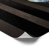 Steampunk-klok met mechanische dragonfly poster (Hoek)