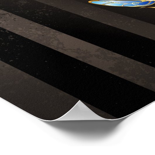 Steampunk-klok met mechanische dragonfly poster (Hoek)