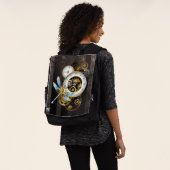 Steampunk-klok met mechanische dragonfly rugtassen (Gedragen)
