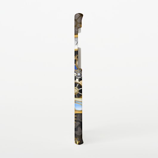 Steampunk-klok met mechanische dragonfly samsung galaxy hoesje (Linkerkant)