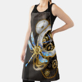 Steampunk-klok met mechanische dragonfly schort (Insitu)