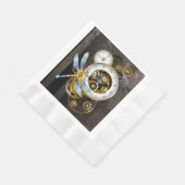 Steampunk-klok met mechanische dragonfly servet (Hoek)