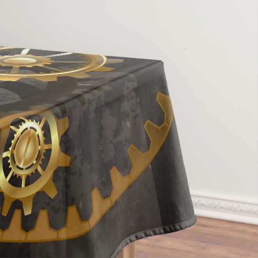Steampunk-klok met mechanische dragonfly tafelkleed (Voorbeeld)