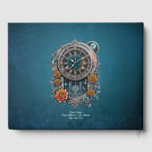  Steampunk klok met Rozen. Gastenboek (Achterkant)