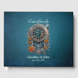  Steampunk klok met Rozen. Gastenboek