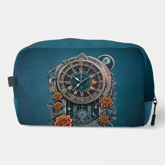  Steampunk klok met Rozen. Toilettasje (Voorkant)