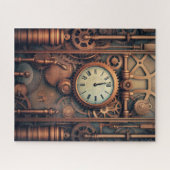 Steampunk klok puzzel (Horizontaal)
