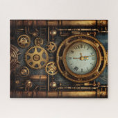 Steampunk klok puzzel (Horizontaal)