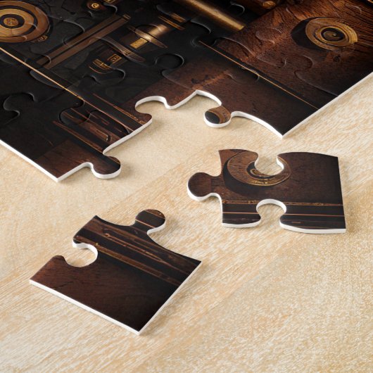 Steampunk klok puzzel (Zijkant)