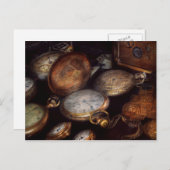 Steampunk - klok - Versleten tijd Briefkaart (Voorkant / Achterkant)