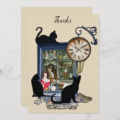 Steampunk-klokhuis in het Oude Amsterdam Bedankkaart (Voorkant / Achterkant)