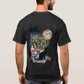 Steampunk-klokhuis in Old Amsterdam T-Shirt (Achterkant)