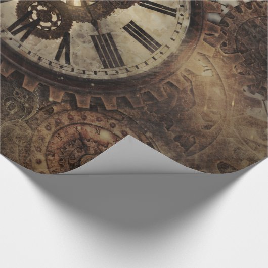  Steampunk-klokken Cadeaupapier (Hoek)