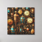 Steampunk Klokken Canvas Art Afdruk (Voorkant)