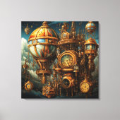 Steampunk Klokken Canvas Art Afdruk (Voorkant)
