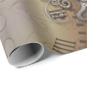 Steampunk, klokken en tandwielen i cadeaupapier (Rol Hoek)