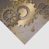 Steampunk, klokken en tandwielen tissuepapier (Detail)