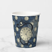 Steampunk klokken gothisch papieren bekers (Voorkant)