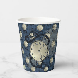 Steampunk klokken gothisch papieren bekers