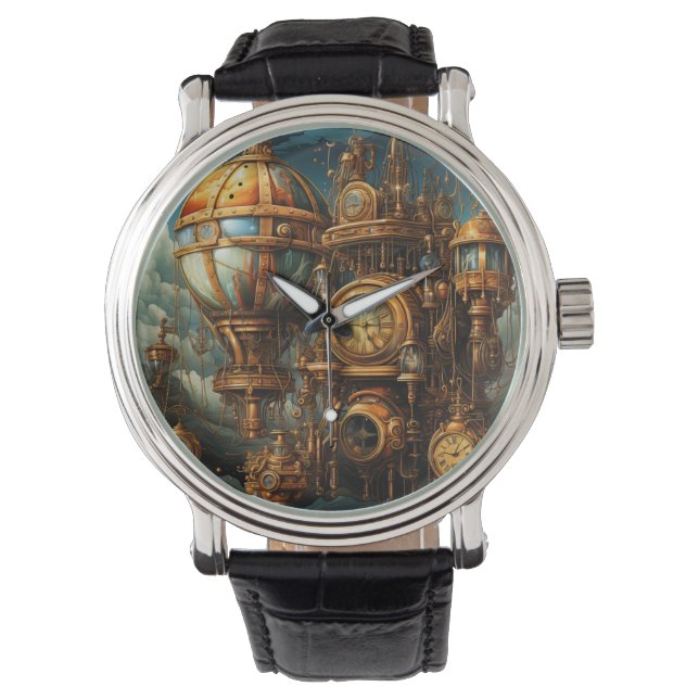 Steampunk klokken horloge (Voorkant)