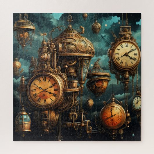 Steampunk klokken puzzel (Verticaal)