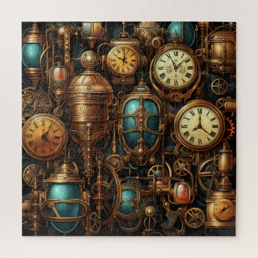 Steampunk klokken puzzel (Verticaal)