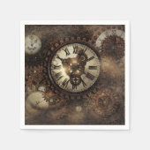 Steampunk-klokken Servetten (Voorkant)