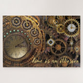 Steampunk klokken "Tijd is een illusie" Legpuzzel (Horizontaal)
