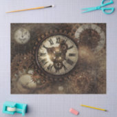 Steampunk-klokken Tissuepapier (Craft)