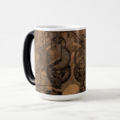 Steampunk klokken & versnellingen Victoriaans stij Magische Mok (Voorkant links)