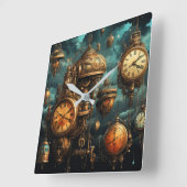 Steampunk Klokken Wall Clock (Hoek)