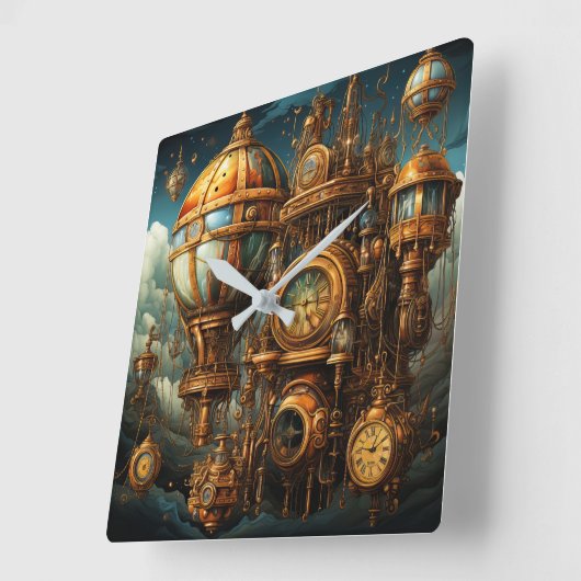 Steampunk Klokken Wall Clock (Hoek)