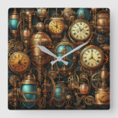 Steampunk Klokken Wall Clock (Voorkant)