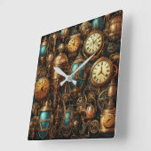 Steampunk Klokken Wall Clock (Hoek)