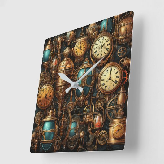 Steampunk Klokken Wall Clock (Hoek)