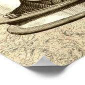 Steampunk-klokkenbrein Poster (Hoek)