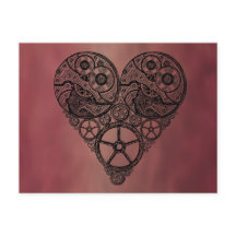 Steampunk-klokwerken en tandwielharthart