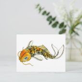 Steampunk Koi Briefkaart (Staand voorkant)