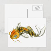 Steampunk Koi Briefkaart (Voorkant / Achterkant)