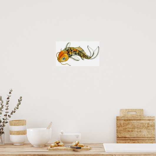 Steampunk Koi Poster (Keuken)
