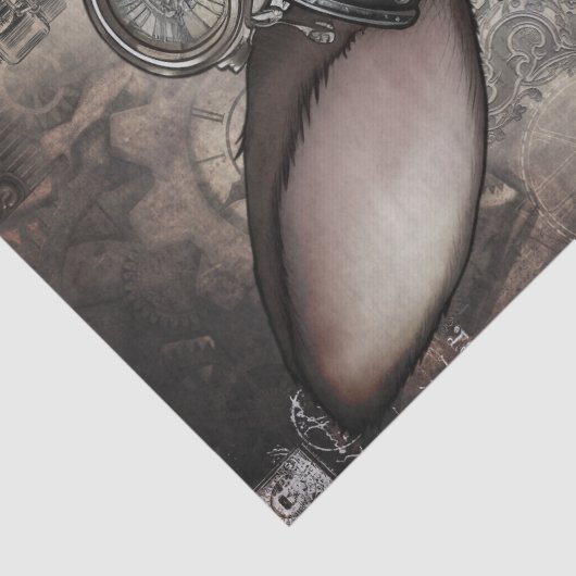 Steampunk Konijn Tissuepapier (Detail)