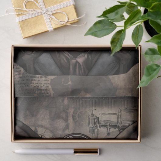 Steampunk Konijn Tissuepapier (Geschenk)