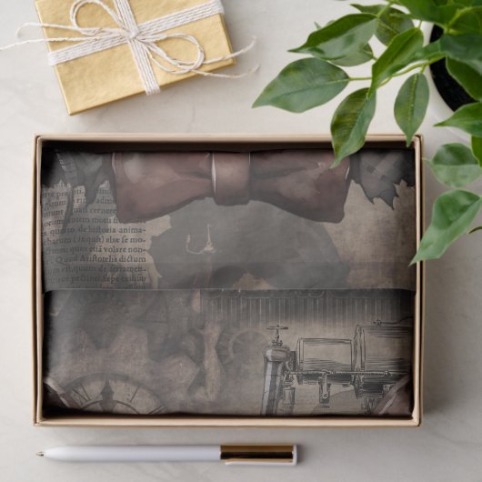Steampunk Konijn Tissuepapier (Geschenk)