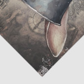 Steampunk Konijn Tissuepapier (Detail)