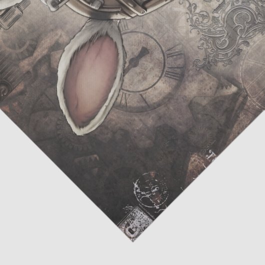 Steampunk Konijn Tissuepapier (Detail)
