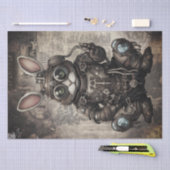 Steampunk Konijn Tissuepapier (Craft)