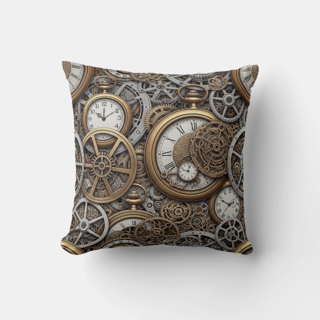 Steampunk Kooikussen Kussen (Voorkant)