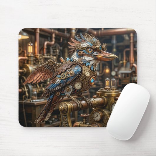 Steampunk Kookaburra Muismat (Met muis)